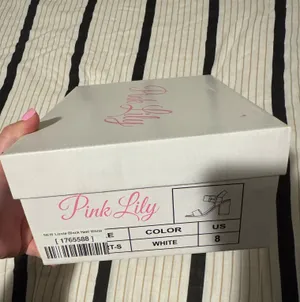 Pink Lily Heels White Cork thumbnail 3