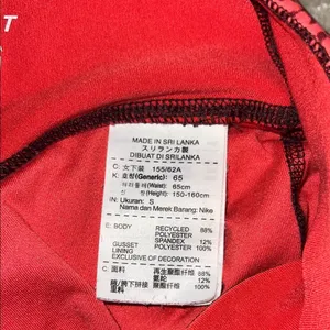 Nike Red Speckled Cropped Leggings‎ thumbnail 5