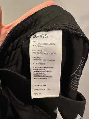 FIGS Zamora Jogger Scrub Bottoms Black thumbnail 9
