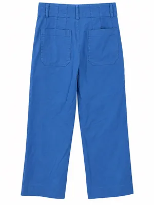 Anthropologie Maeve Colette Wide Leg Women's Jeans Crop Cornflower Blue Size 28 thumbnail 3