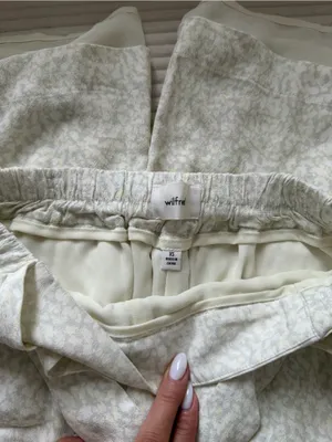 Wilfred Light Cream Patterned Pants with tie in the back thumbnail 3