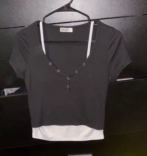 Popular 21 Black and White Top thumbnail 1
