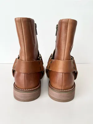 Frye VERONICA flex leather harness ankle boots NEW 9.5 thumbnail 6