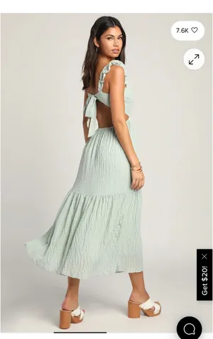 Lulus Mint Midi Dress  thumbnail 2