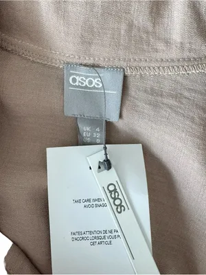 ASOS Design - NWT Tuxedo Midi Dress Camel Double Breasted Sz 0 thumbnail 7