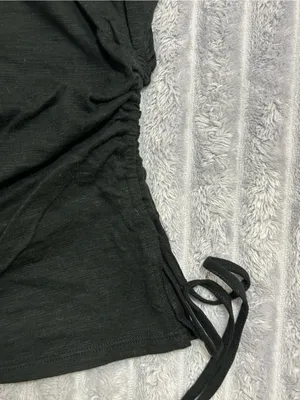 Universal Thread Black Side-Tie Sleeveless Tank thumbnail 3
