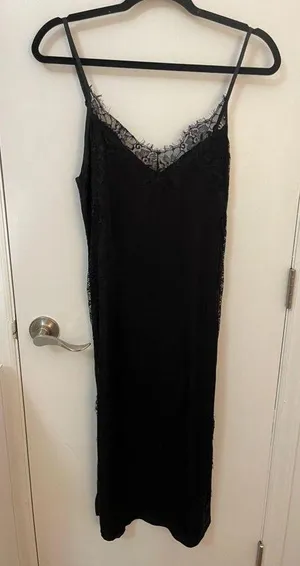 Evil Twin, Black Silk dress, XS thumbnail 2