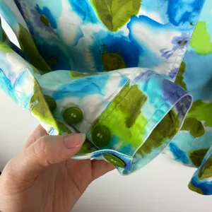 Coldwater‎ Creek Watercolor Floral Jacket Medium Artsy Button Up Colorful Bright thumbnail 2