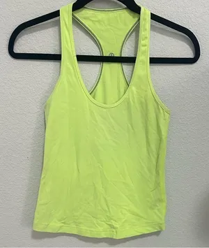 Lululemon Cool Racerback Wild Lime Size 4 Neon Yellow-Green thumbnail 5