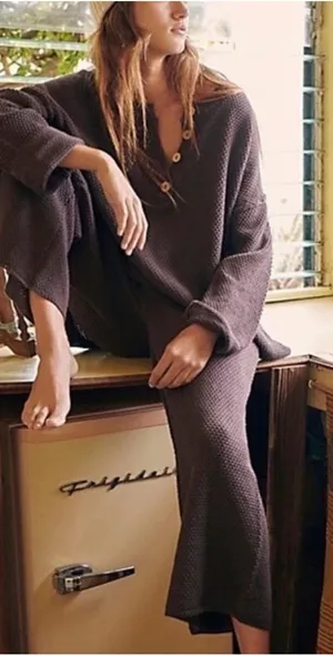 Free people brown knit Hailee set small thumbnail 1