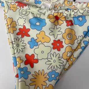 Aurelle Swim Capri Blue Floral Bikini Yellow thumbnail 9