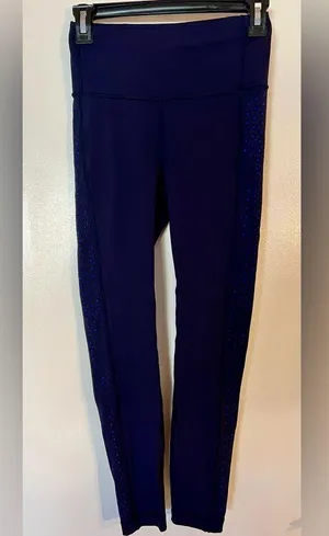 NWOT Lululemon Color Me Quick Navy 7/8 Tight Legging SZ. 4 NWOT thumbnail 5