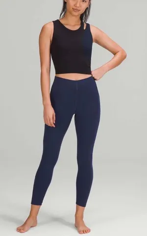 Lululemon Instill High-Rise Tight 25" Womens Size 2 Navy Blue Leggings W5DJTS thumbnail 1