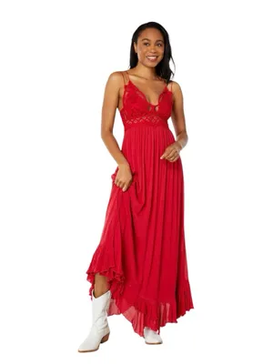 Free People Adella Lace Boho Maxi Slip Dress thumbnail 5