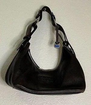DOONEY & BOURKE 1975 Small East West Hobo Shoulder Bag Leather thumbnail 1