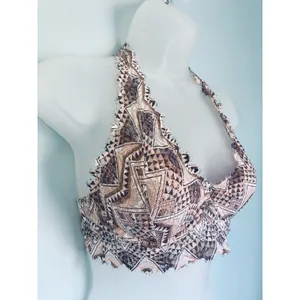 Victoria's Secret Bralette Halter Small Aztec Print Boho Festival thumbnail 2