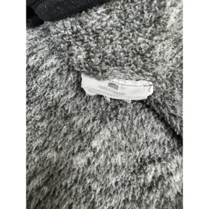 Abercrombie & Fitch Fleece Pullover‎ Womens M Gray Snap Neck Quilted Trim Sherpa thumbnail 7