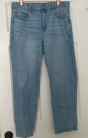 American Eagle super hi rise ankle straight jean thumbnail 1