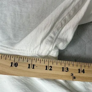 Abercrombie & Fitch 90s Straight Ultra High Rise Jeans 32/14S White Distressed thumbnail 6