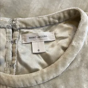 Marc Jacobs Mint Green Velvet Short Sleeve Top thumbnail 3
