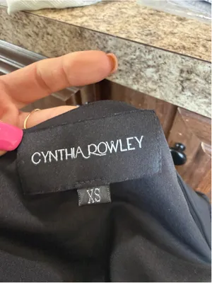Women's Cynthia Rowley Black Midi Dress Size XS thumbnail 4