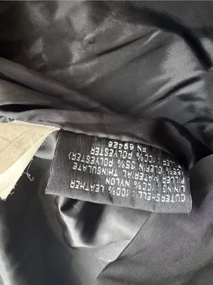 Vintage 80s 90s Wilson’s Leather Black Genuine Leather Bomber Jacket Sz Medium thumbnail 6