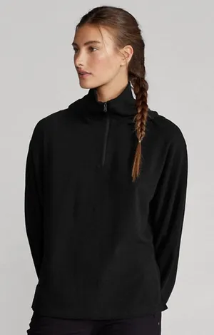 Black Quarter Zip Hoodie with Zipper Pockets Size Small NWOT‎ Ralph Lauren Polo thumbnail 1