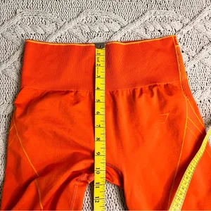 GYMSHARK Leggings Orange Apex Seamless High Waisted Size L‎ thumbnail 10