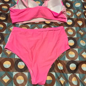 Light Pink pink block pattern LG Bikini Set thumbnail 2