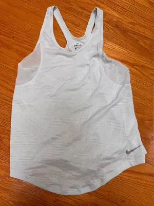Nike Light Gray Dri-FIT Racerback Tank thumbnail 1
