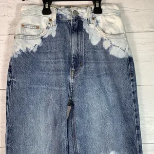 Pac Sun 90s boyfriend high rise straight leg bleached jeans sz 23 thumbnail 2