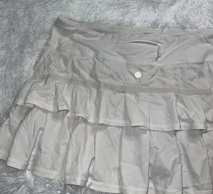 Lululemon Pace Setter Tennis Golf Skirt White size 10 thumbnail 1