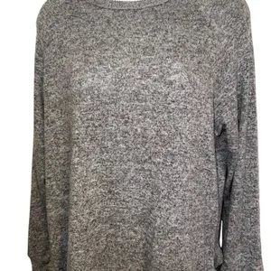 ANTHROPOLOGIE POSTMARK Oversized Marbled Gray Ruffled Trim Gia Sweater‎ Medium thumbnail 3