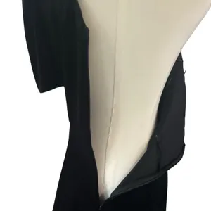 DO+BE Black Velvet Dress NWT One Shoulder Y2K It Girl Med Layered Cocktail Party thumbnail 7