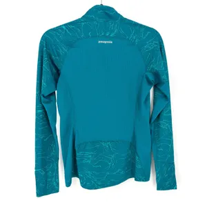 Patagonia Pullover Capilene Midweight XS Teal Blue 1/4 Zip Thumbhole Gorpcore thumbnail 8