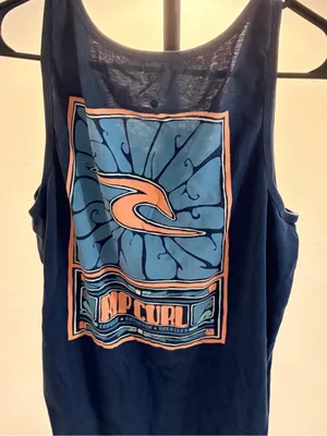 Rip Curl Women's Blue Graphic Tank Top thumbnail 7