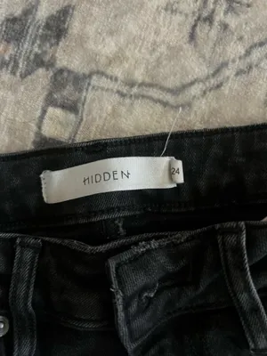 Hidden Jeans Black Straight Leg High Rise Jeans thumbnail 3