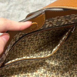 Vera Bradley Outlet Hobo Convertible Crossbody Bag Purse Brown Faux Leather thumbnail 8