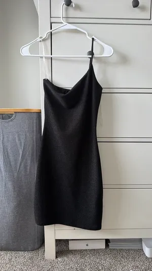 Sparkly Windsor One-Shoulder Mini Dress thumbnail 2