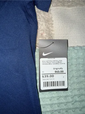 NWT Nike Navy Golf- Dry Short Sleeve Blade Polo Size XL thumbnail 2