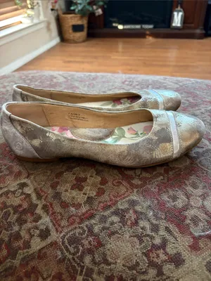 Born Metallic Taupe and Gold Ballet Flats thumbnail 6