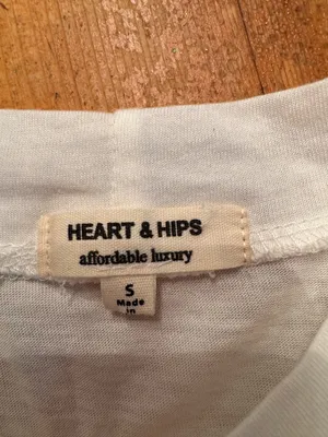 Heart & Hips White Cropped Tank Top thumbnail 2
