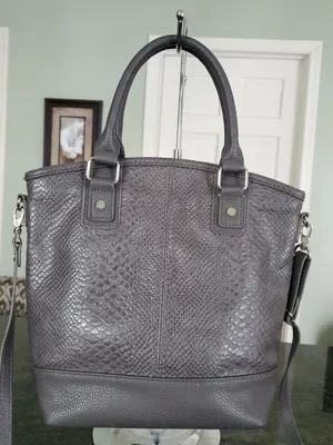 Black Textured Crossbody Satchel Bag with Top Handles thumbnail 8