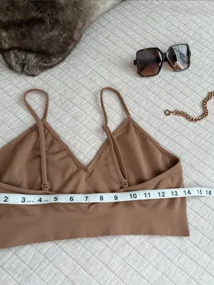 Skims tan soft smoothing seamless v neck bralette 2X thumbnail 5