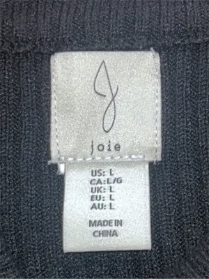 Joie 2-Piece Black Ribbed Knit Sweater Dress Fitted L EUC thumbnail 6