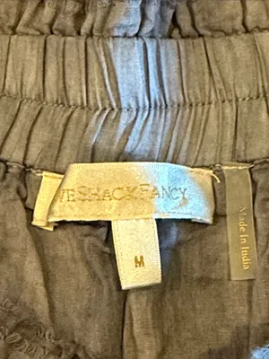 LoveShackFancy Women’s Medium Washed Purple Gray Tiered Lace Mini Skirt thumbnail 5