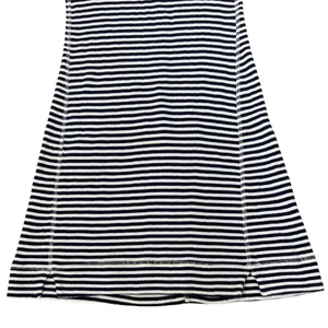 Theory Onissa Striped 100% Cotton Ribbed Mini Dress Small Navy White Coastal EUC thumbnail 3