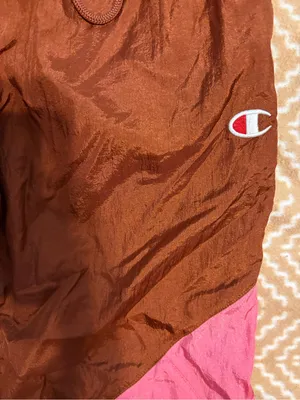 Champion Brown and Pink Colorblock Windbreaker Pants thumbnail 3