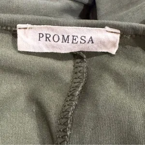 Promesa Green Midi Dress With Pockets Women’s Medium thumbnail 2