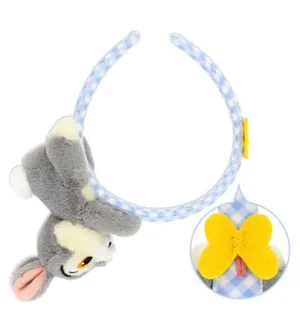 Tokyo Disney Resort Thumper Bambi Gingham Plush Headband Ears W/ Butterfly thumbnail 1
